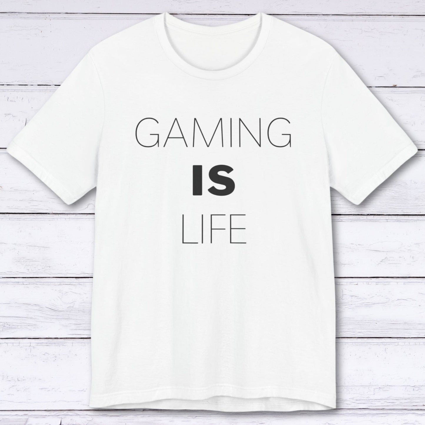 T-Shirt White / S Gaming is Life (Borderless) T-shirt