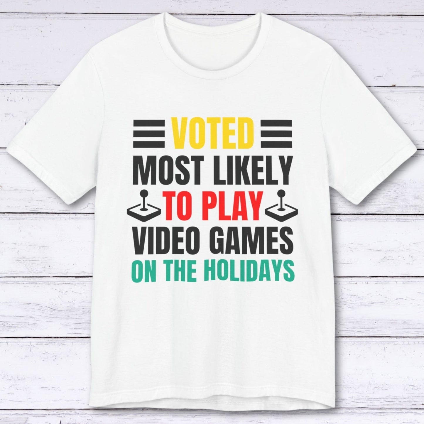 T-Shirt White / S Holiday Gamer T-shirt