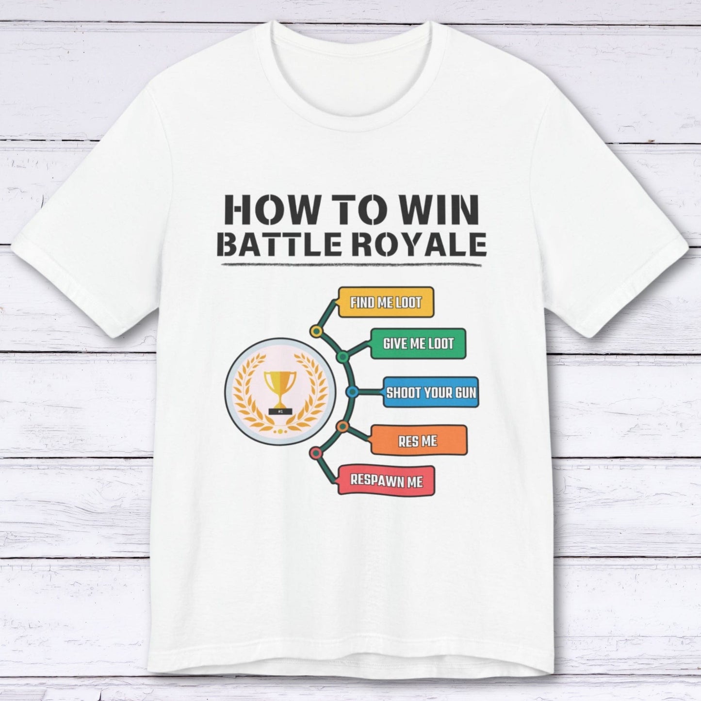 T-Shirt White / S How to Win Battle Royale (Gamer) T-shirt