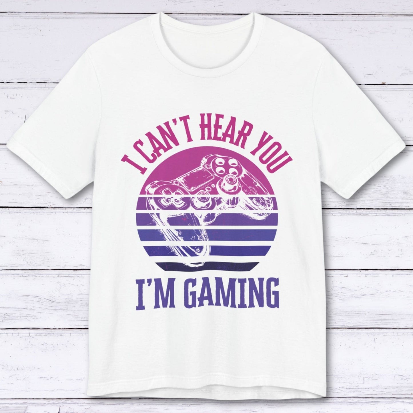 T-Shirt White / S I'm Gaming: Purple Sunset T-shirt