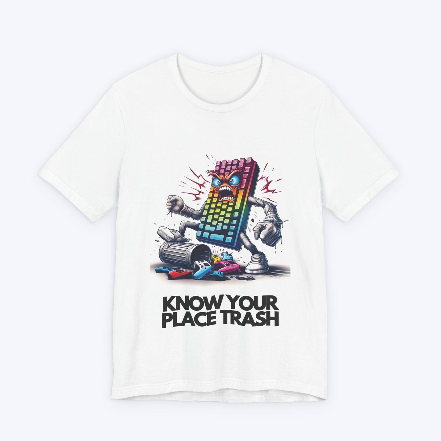 T-Shirt White / S Know Your Place Gamer T-shirt