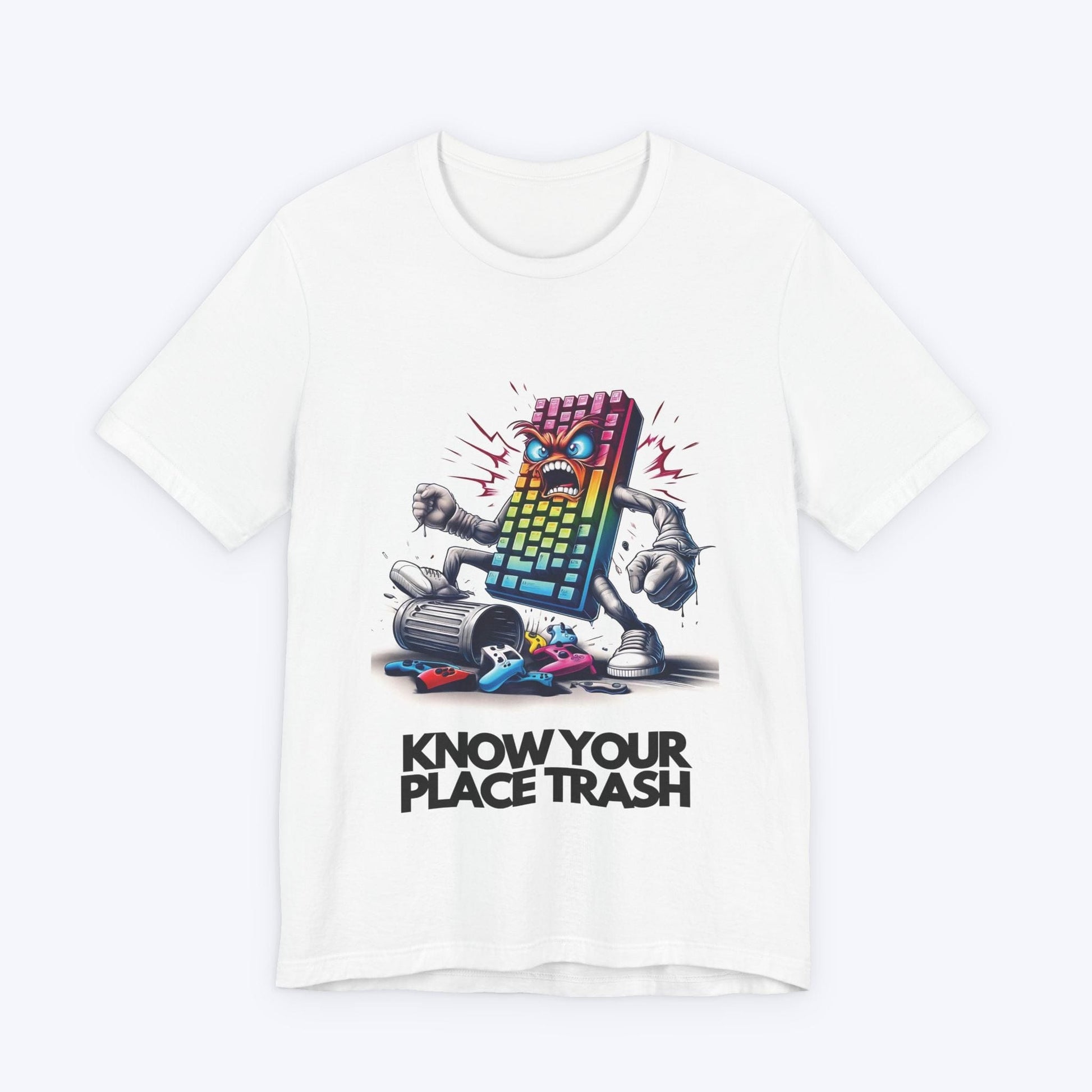 T-Shirt White / S Know Your Place Gamer T-shirt