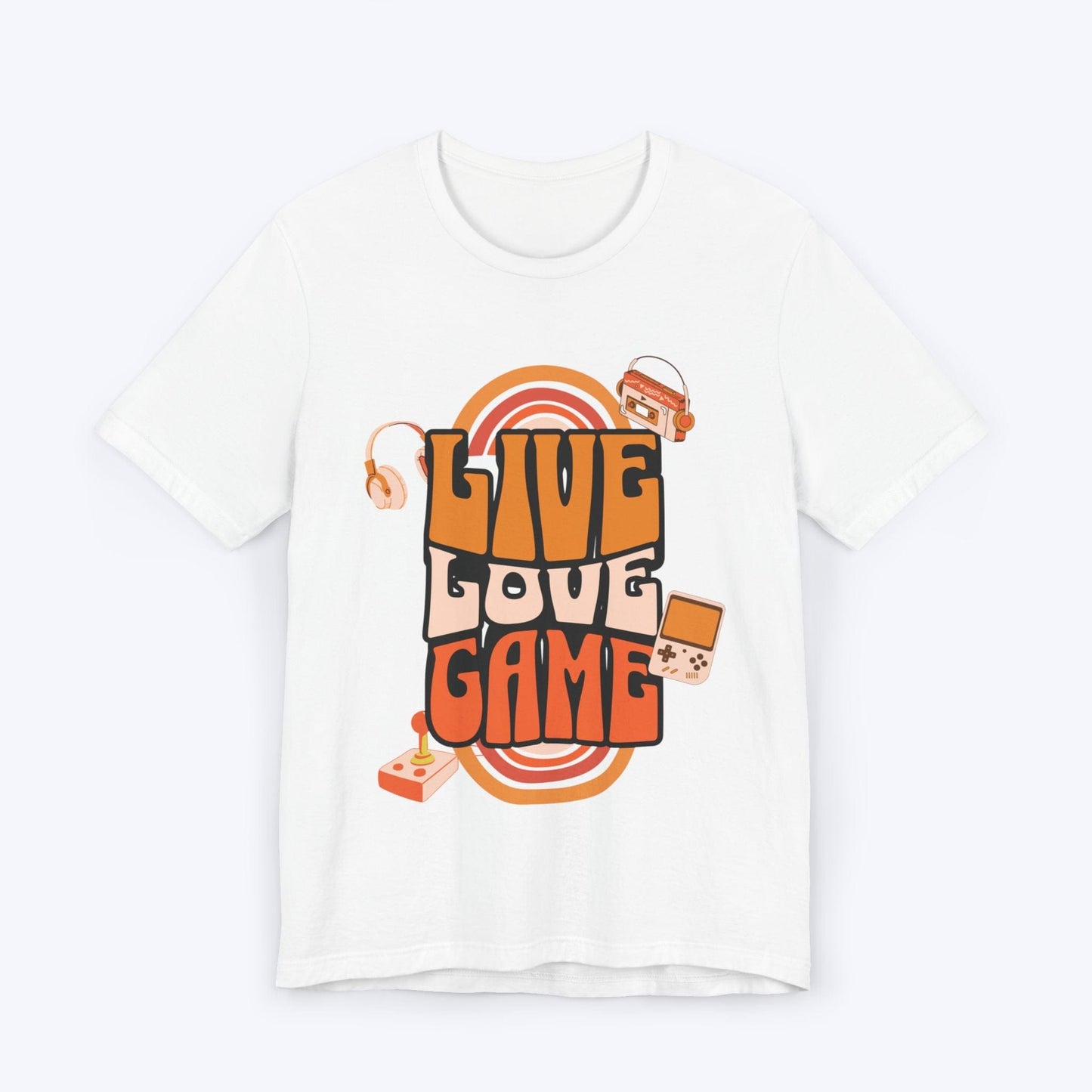 T-Shirt White / S Live, Love, Game (Retro Edition) T-shirt