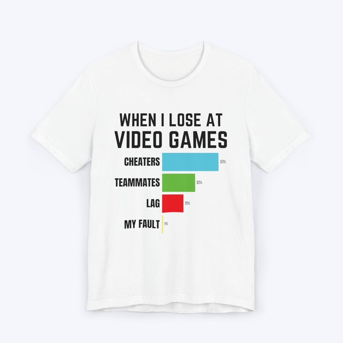 T-Shirt White / S Not My Fault Gaming T-shirt