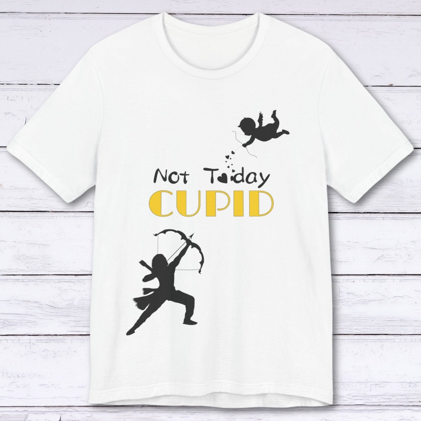 T-Shirt White / S Not Today Cupid T-shirt