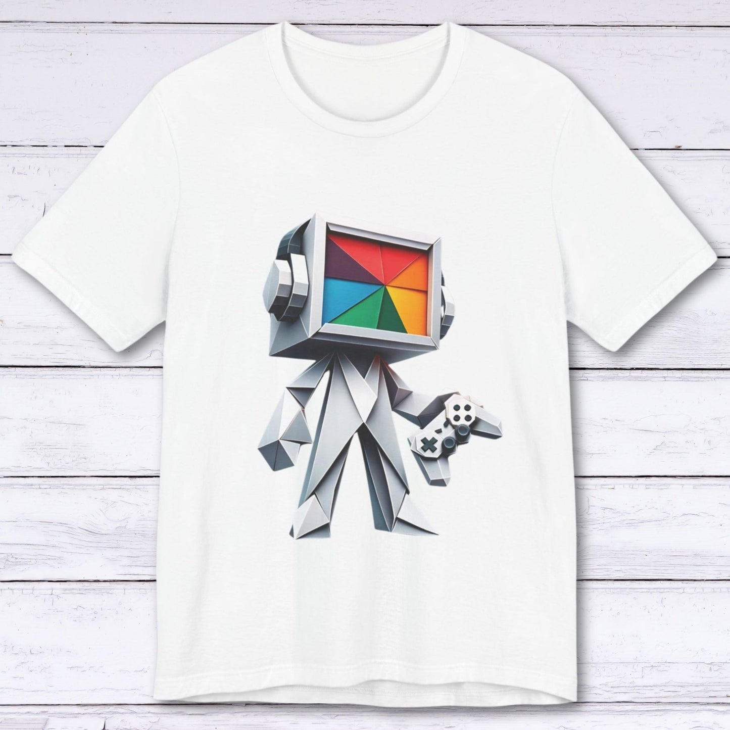 T-Shirt White / S Pixel Paper Player Gamer T-shirt