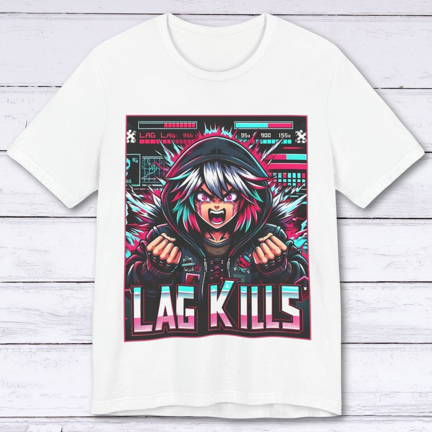 T-Shirt White / S Poster Child: Lag Kills T-shirt