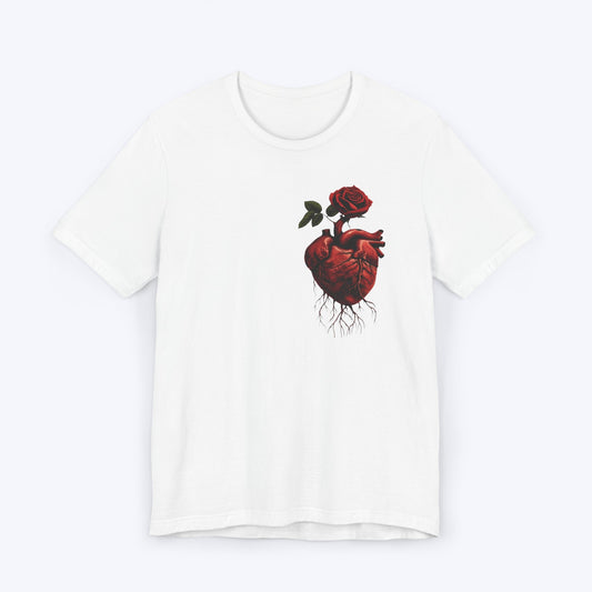 T-Shirt White / S Rose Heart T-shirt