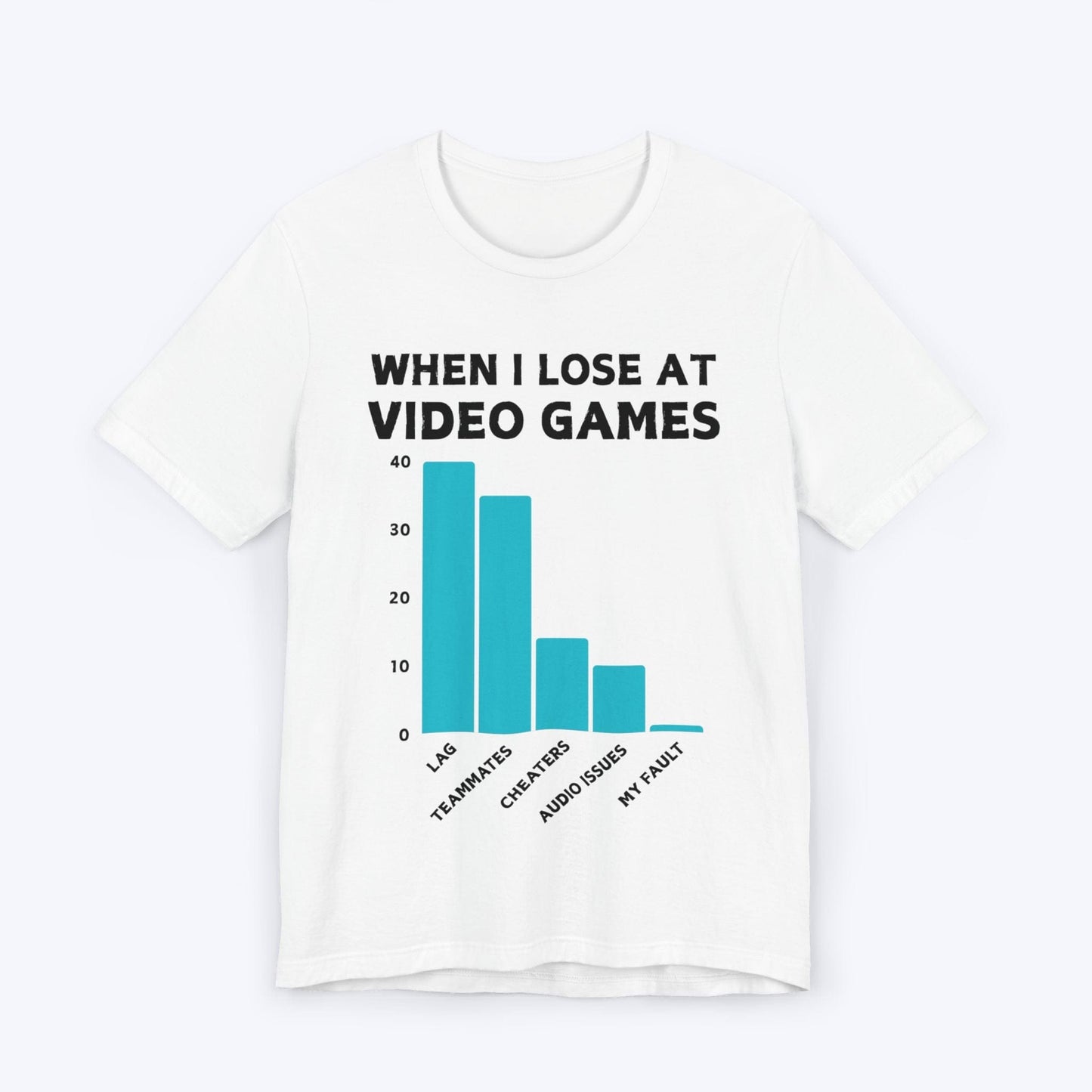 T-Shirt White / S The Gamer's Blame Chart T-shirt