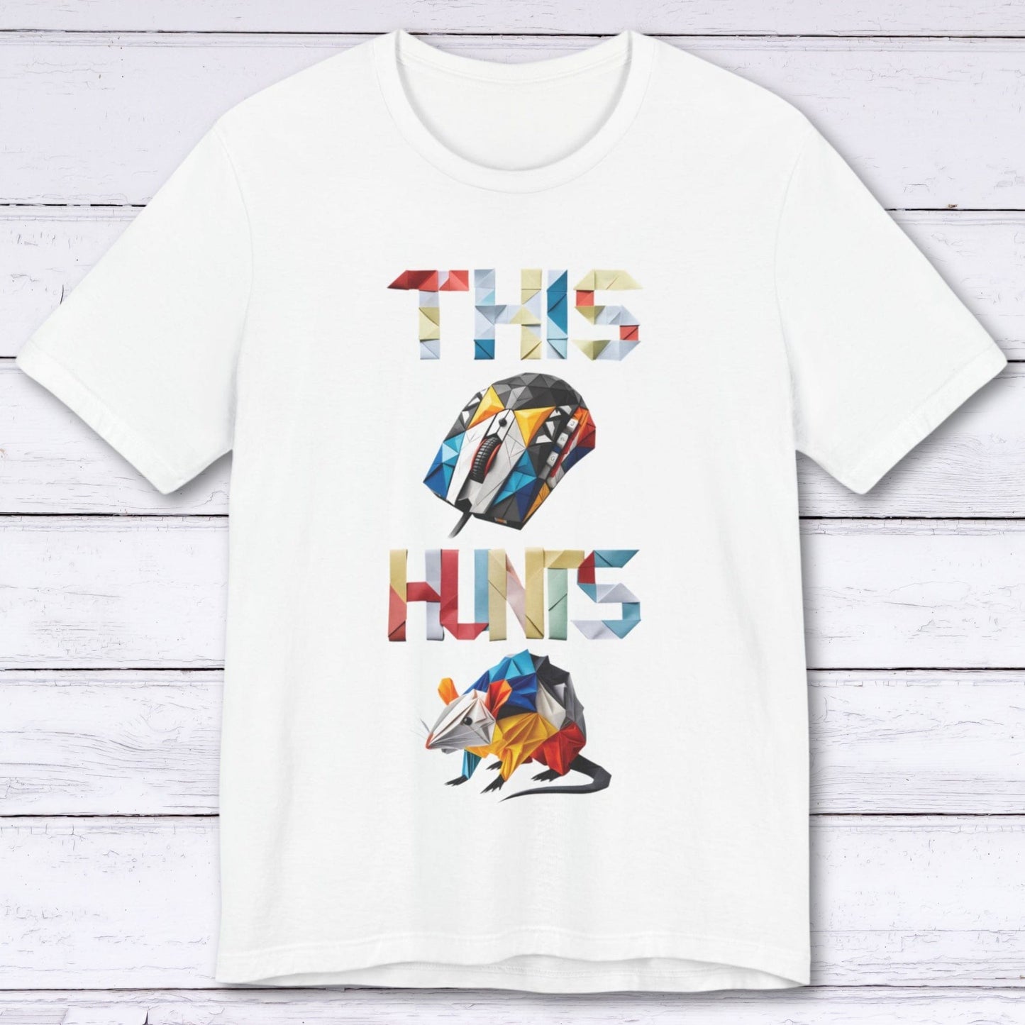 T-Shirt White / S This Mouse Hunts Rats Gamer T-shirt