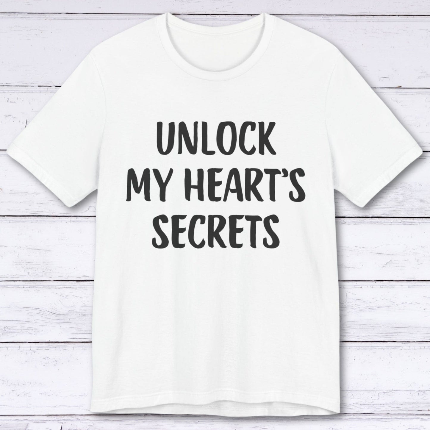 T-Shirt White / S Unlock My Hearts Secrets T-shirt