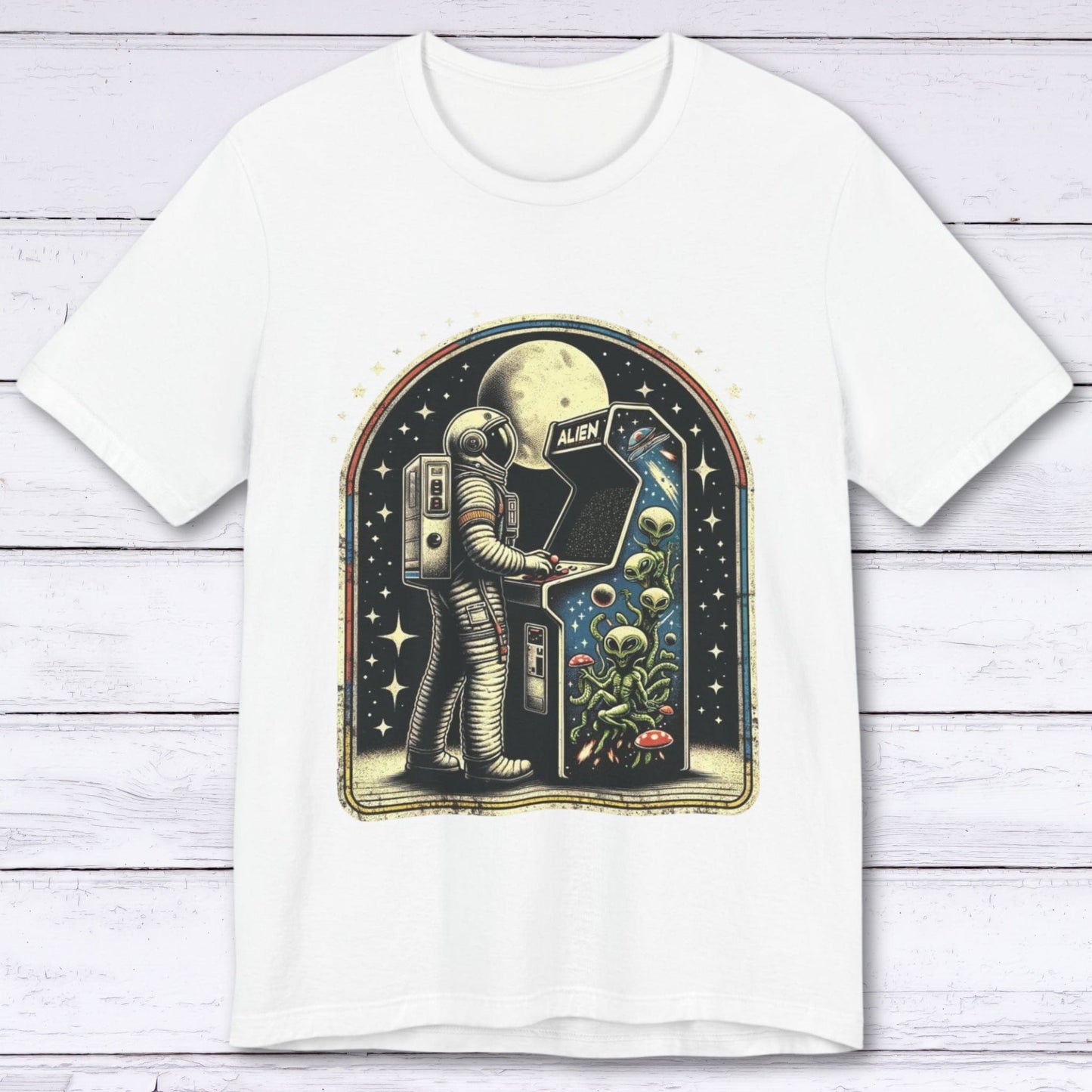 T-Shirt White / S Vintage Moonwalk Astronaut T-shirt