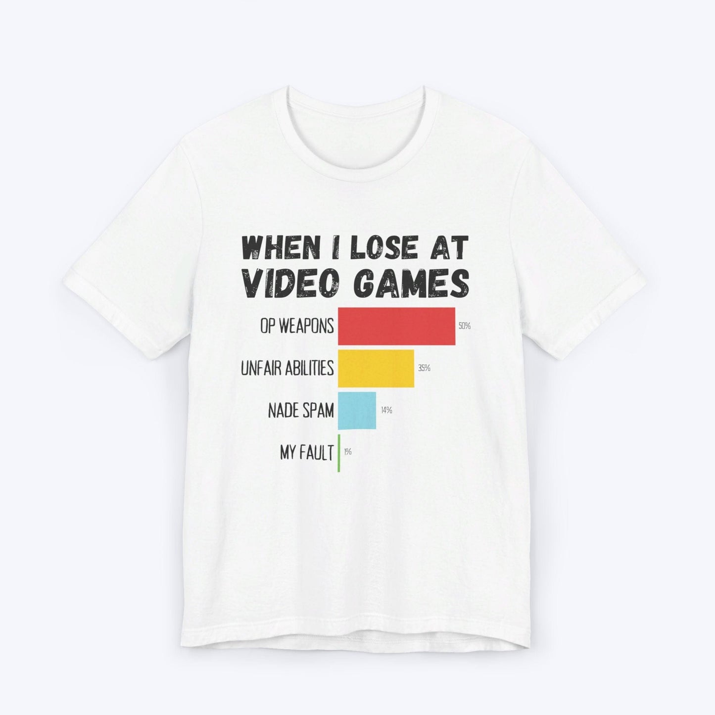 T-Shirt White / S When I Lose at Video Games (Abilities Edition) T-shirt