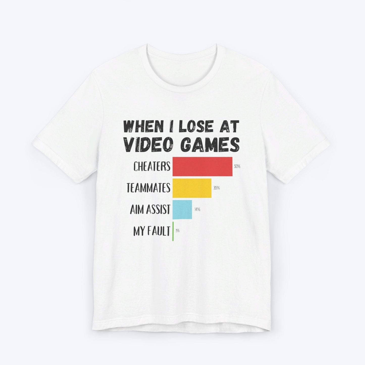 T-Shirt White / S When I Lose at Video Games (Unfair Advantage Edition) T-shirt