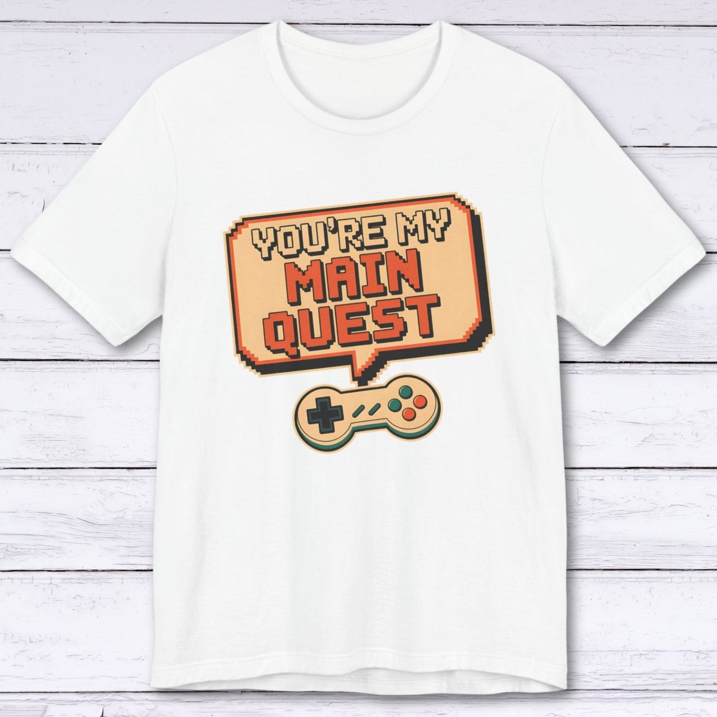 T-Shirt White / S You're My Main Quest – Open World Love T-shirt